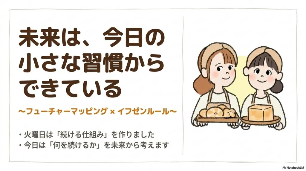 米粉パン講師のための経営ラジオ 未来は、今日の小さな習慣からできている〜フューチャーマッピング×イフゼンルールで『何を続けるか』を未来から選ぶ思考法〜