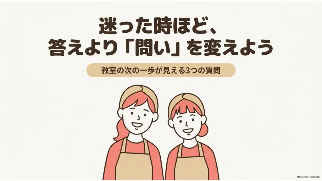 米粉パン講師のための経営ラジオ 迷った時ほど、答えより『問い』を変えよう〜教室の次の一歩が見える3つの質問、見えていないところ・大切にしたいこと・誰をどんな気持ちにしたいか〜