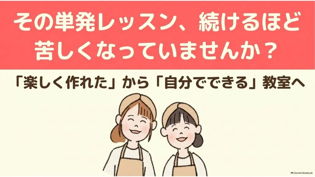 米粉パン講師のための経営ラジオ その単発レッスン、続けるほど苦しくなっていませんか?〜楽しく作れたから自分でできる教室へ、単発とコース2本の軸で売上と心の余白を同時に育てる〜