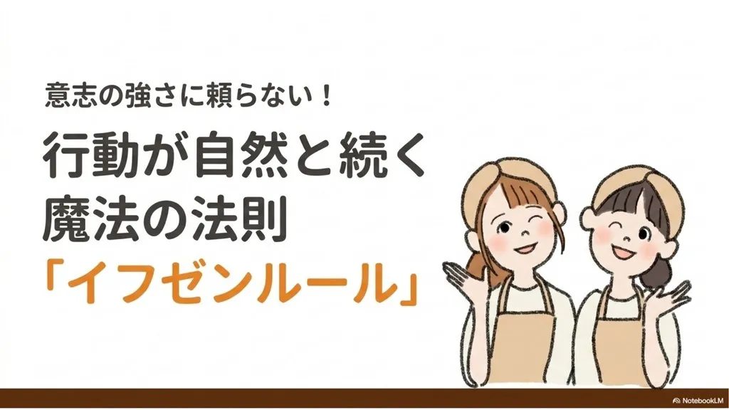 米粉パン講師のための経営ラジオ 意志の強さに頼らない!行動が自然と続く魔法の法則『イフゼンルール』〜『もし〇〇が起きたら私は△△をする』で気合ではなく仕組みで動く教室づくり〜