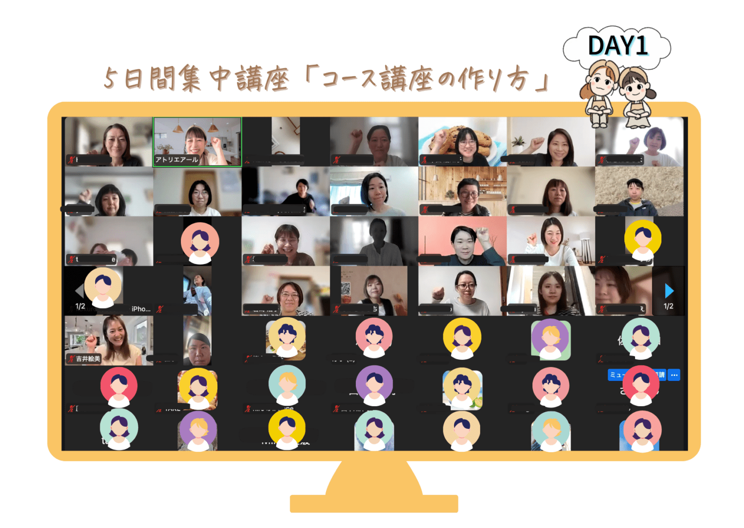 Day1 Zoom集合スクショ