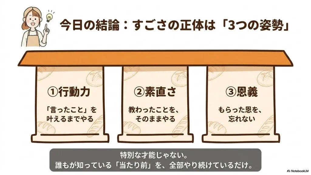 米粉パン教室・米粉パン屋さんの差別化スライド｜素焚糖・百姓の塩・圧搾米油・白神こだま酵母・湧水まで公開したコメコ88さんの材料ページ｜「何を使い、何を使わないか」を理由ごと見せる見える化が最強の差別化